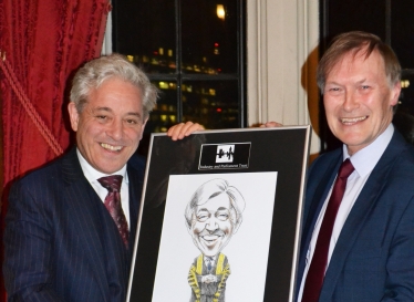 Sir David with The Speaker John Bercow